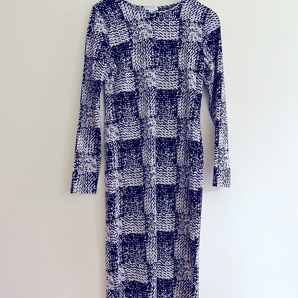 CARMEN by Carmen Marc Valvo - Long Sleeve Midi Dress - Size L - Retail $159